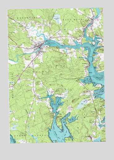 Machias, ME USGS Topographic Map