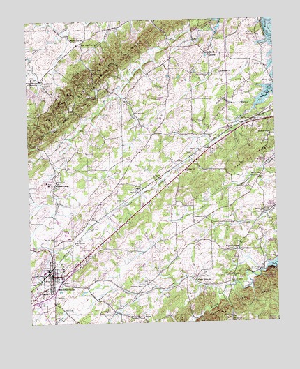 Madisonville, TN USGS Topographic Map