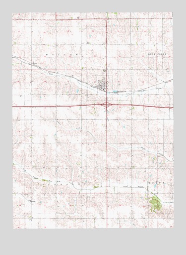 Malcom, IA USGS Topographic Map