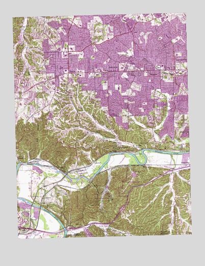 Manchester, MO USGS Topographic Map