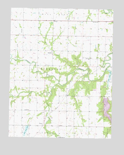 Marmaton, KS USGS Topographic Map