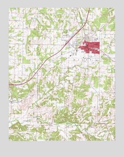 Marshfield, MO USGS Topographic Map