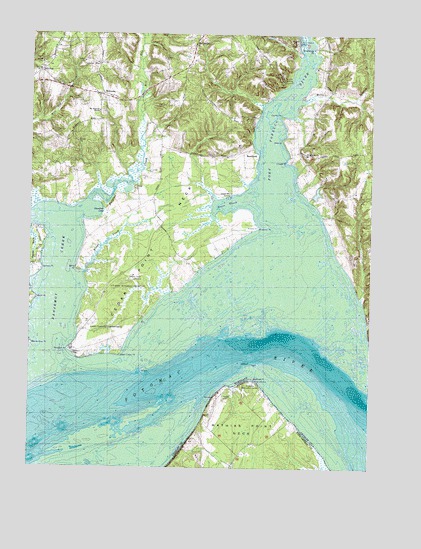 Mathias Point, VA USGS Topographic Map