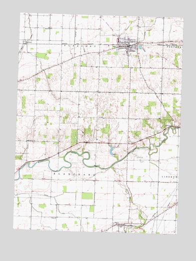 McComb, OH USGS Topographic Map