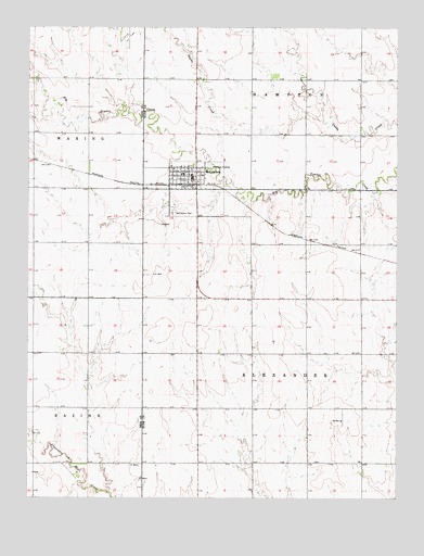 McCracken, KS USGS Topographic Map