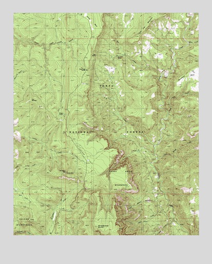 McFadden Peak, AZ USGS Topographic Map