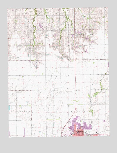 McPherson North, KS USGS Topographic Map