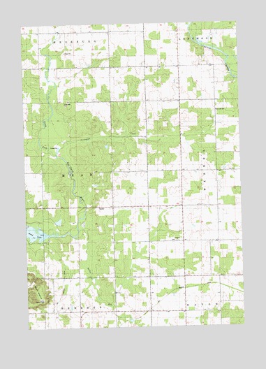 Mead Lake East, WI USGS Topographic Map