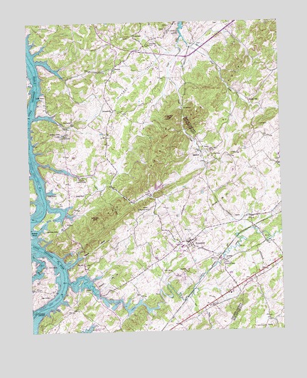 Meadow, TN USGS Topographic Map