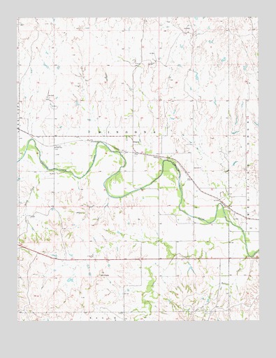 Medicine Lodge SW, KS USGS Topographic Map
