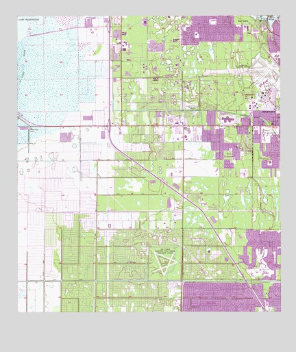 Melbourne West, FL USGS Topographic Map