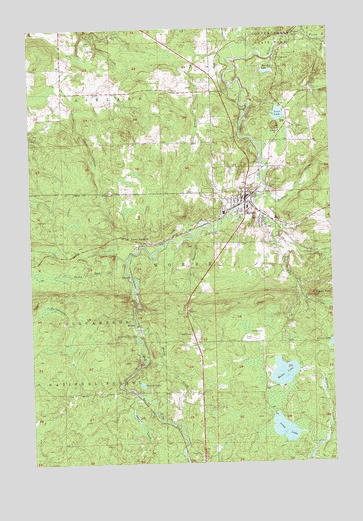 Mellen, WI USGS Topographic Map