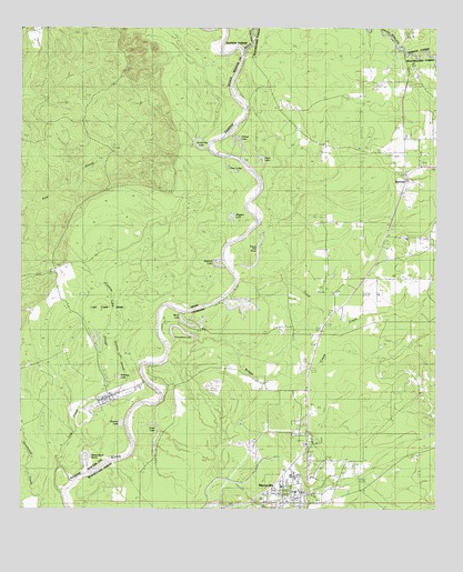 Merryville North, LA USGS Topographic Map