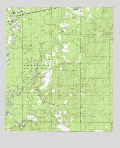 Merryville South, LA USGS Topographic Map
