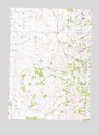 Michaud Creek, ID USGS Topographic Map