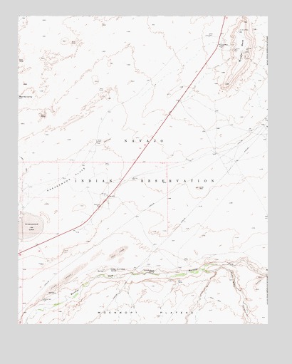 Middle Mesa, AZ USGS Topographic Map