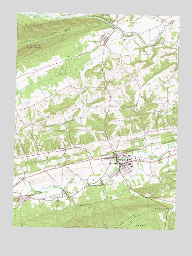 Middleburg, PA USGS Topographic Map