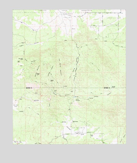 Beauty Mountain, CA USGS Topographic Map
