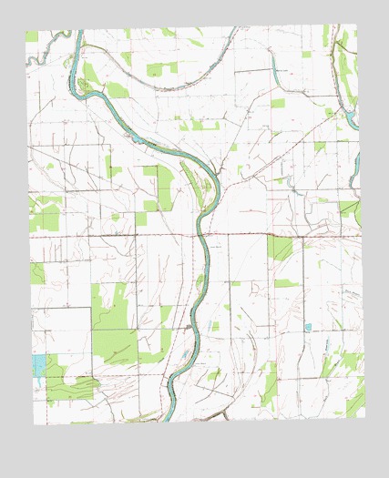 Midnight NW, MS USGS Topographic Map