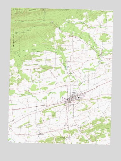 Mifflinburg, PA USGS Topographic Map