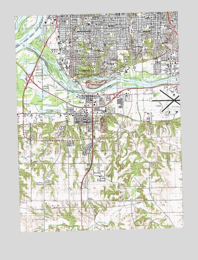Milan, IL USGS Topographic Map