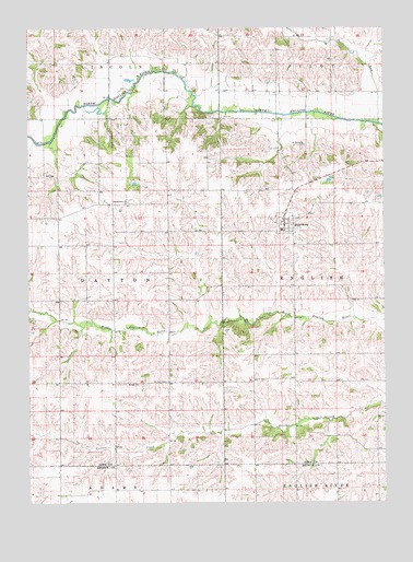 Millersburg, IA USGS Topographic Map