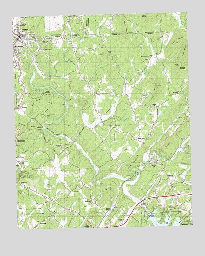 Mineral Bluff, GA USGS Topographic Map