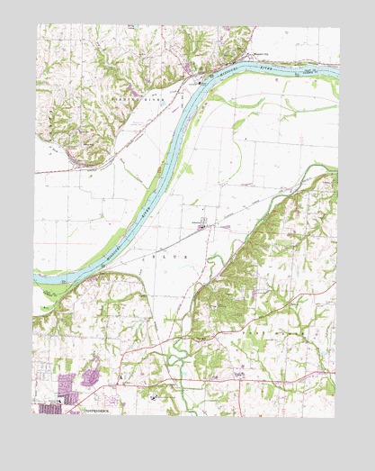 Missouri City, MO USGS Topographic Map