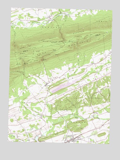 Beavertown, PA USGS Topographic Map