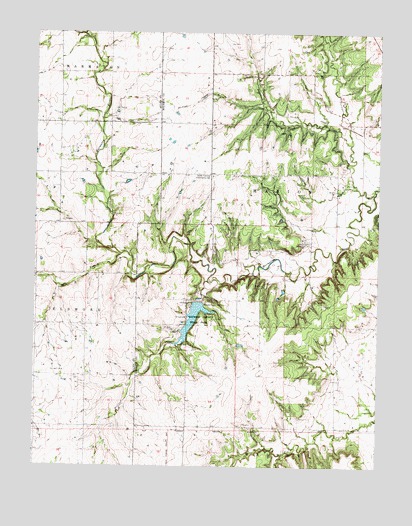 Moran SE, KS USGS Topographic Map