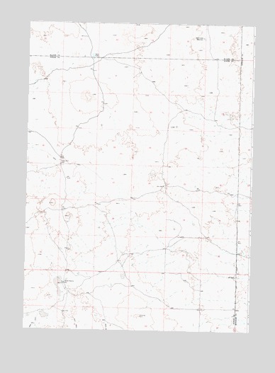 Mosby Well, ID USGS Topographic Map