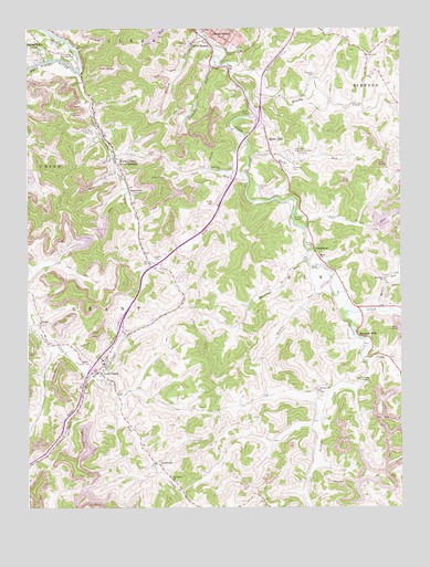 Mount Clare, WV USGS Topographic Map
