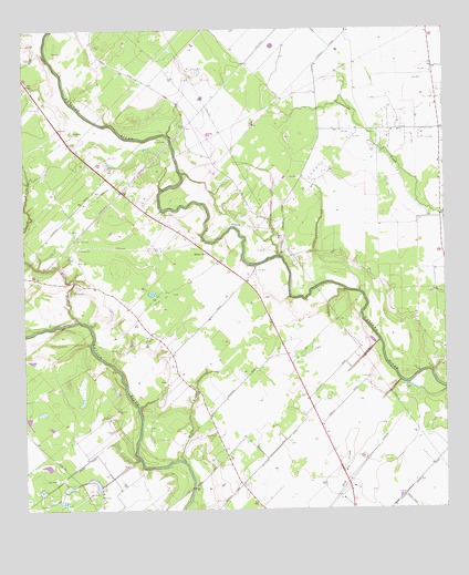 Mount Olive, TX USGS Topographic Map