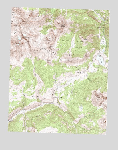 Mount Wilson, CO USGS Topographic Map