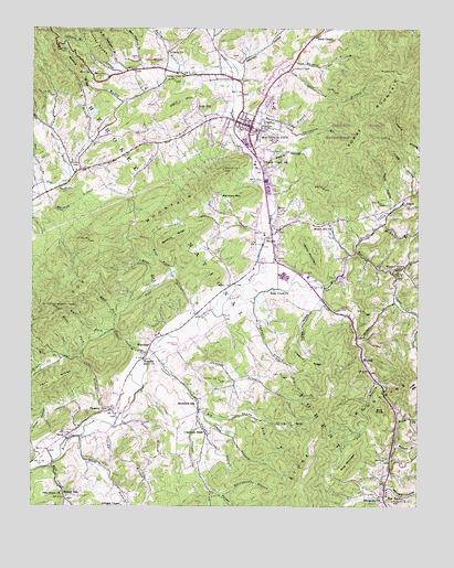 Mountain City, TN USGS Topographic Map