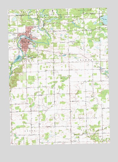 Belding, MI USGS Topographic Map