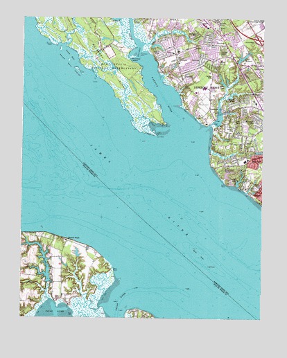 Mulberry Island, VA USGS Topographic Map