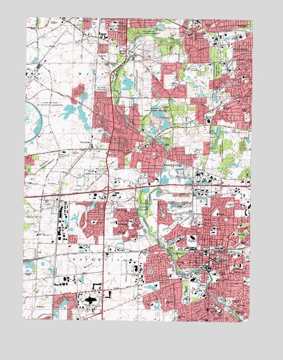 Naperville, IL USGS Topographic Map