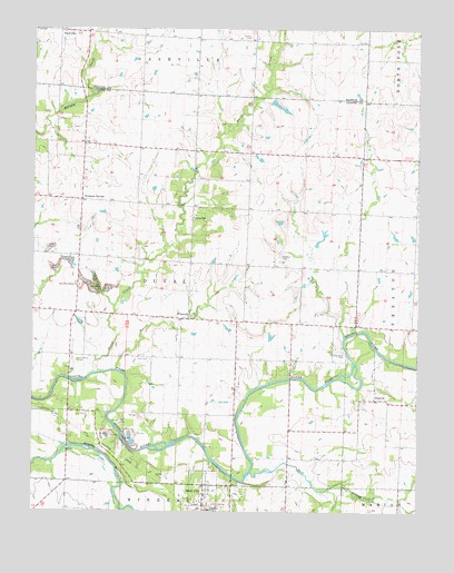 Neck City, MO USGS Topographic Map