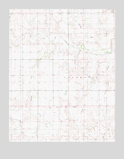Nescatunga Creek South, KS USGS Topographic Map