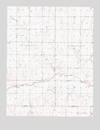 Ness City SE, KS USGS Topographic Map