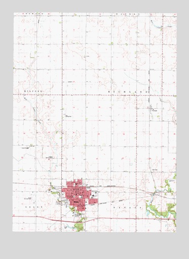 Nevada, IA USGS Topographic Map