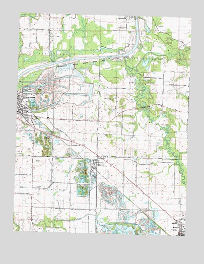New Athens East, IL USGS Topographic Map