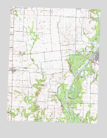 New Athens West, IL USGS Topographic Map