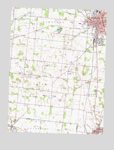 Bellefontaine, OH Topographic Map - TopoQuest