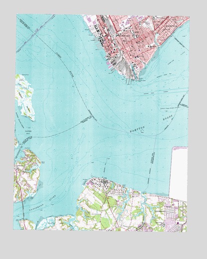 Newport News South, VA USGS Topographic Map
