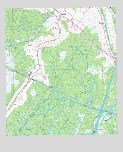 North Bend, LA USGS Topographic Map