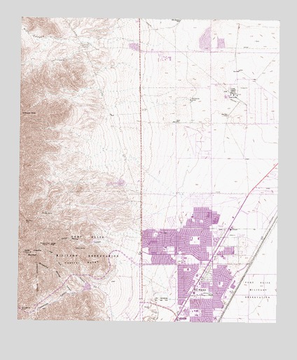 North Franklin Mountain, TX USGS Topographic Map