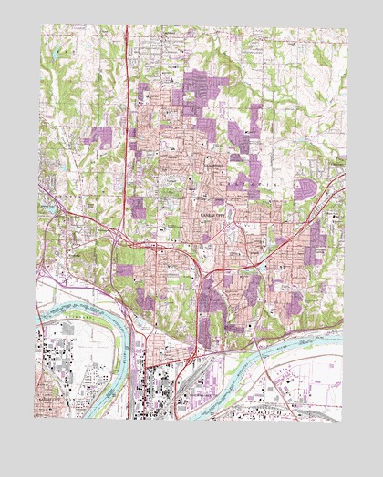 North Kansas City, MO USGS Topographic Map