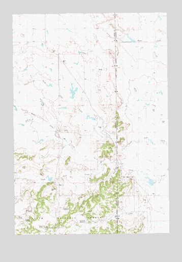 North Slick Creek, MT USGS Topographic Map